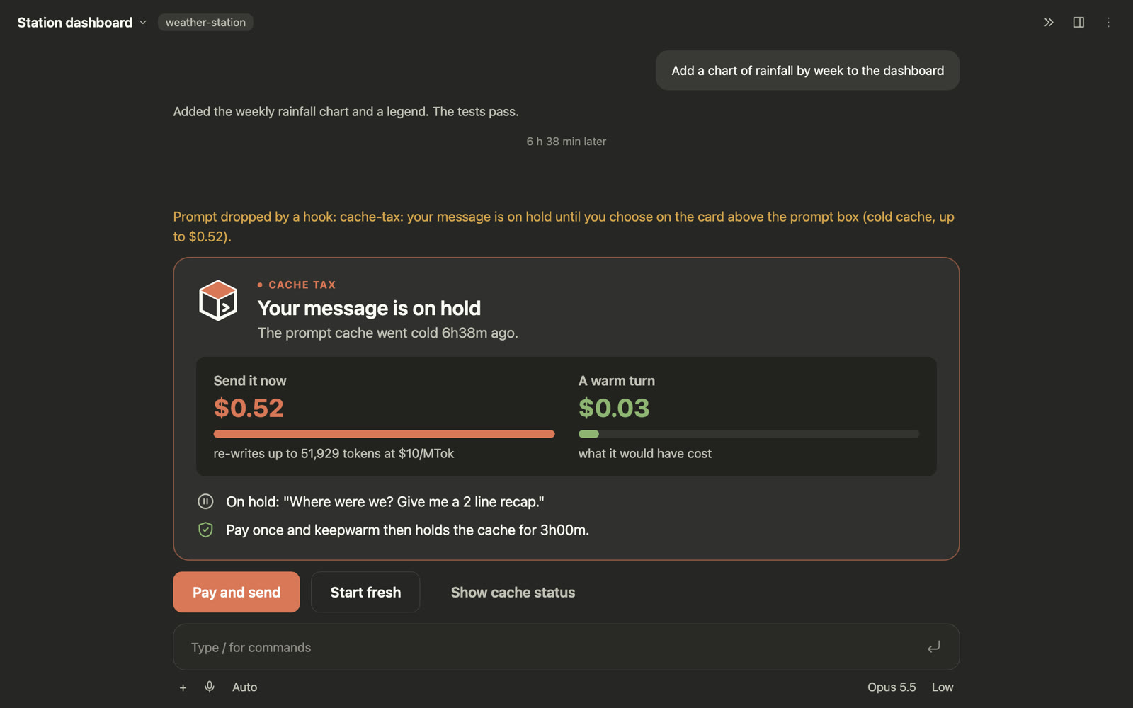 Cache Tax in Switchboard